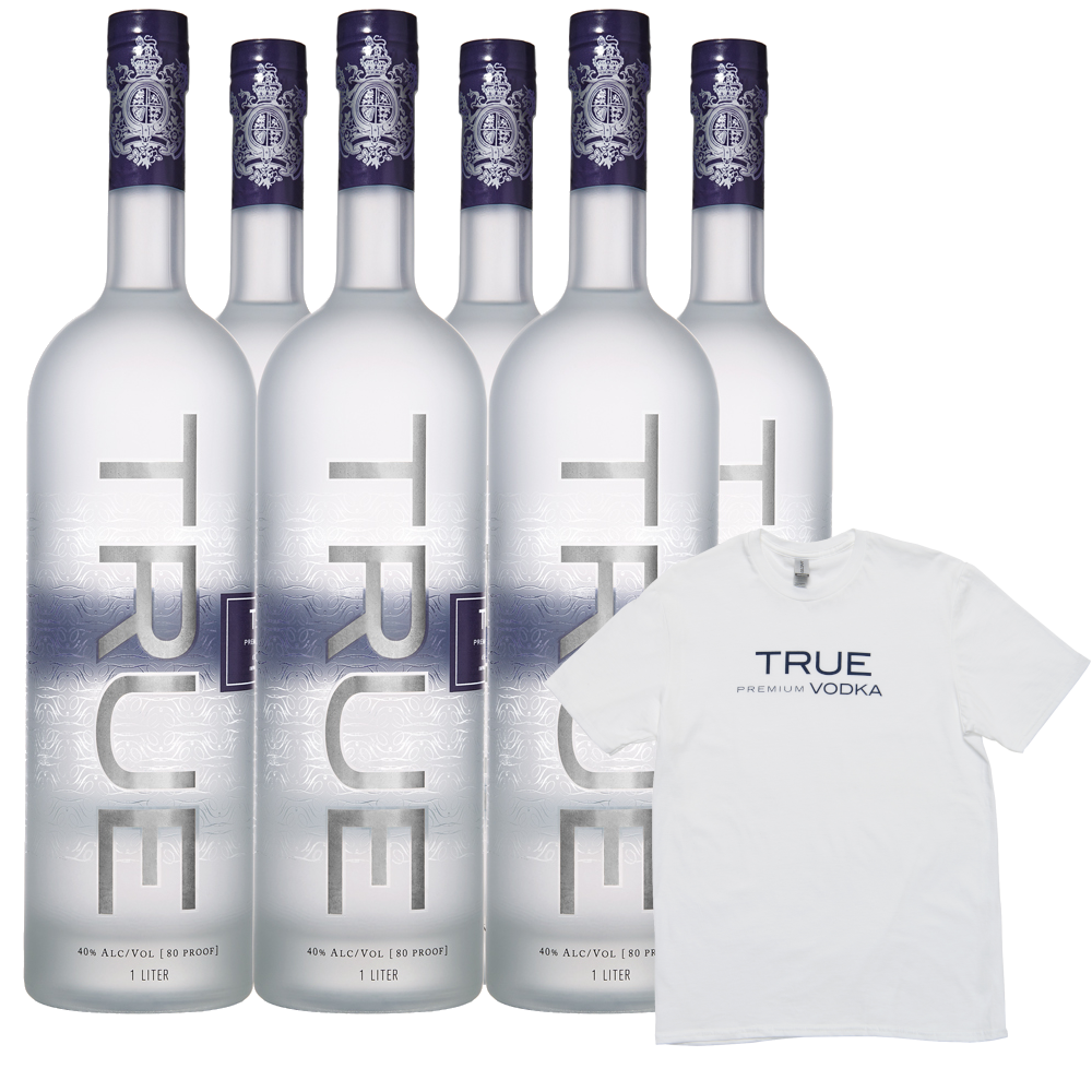 True Vodka 1L (Combo with Free Shipping & Men T-shirt)